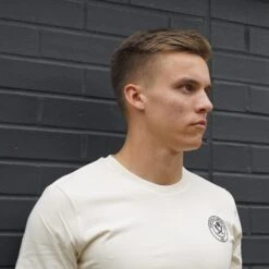 Crest Club Tee Natural Raw -Cheap Matchday Wardrobe Store 3828